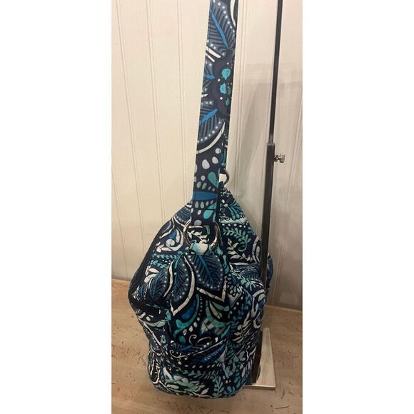 Vera Bradley Go Ahead Convertible Shoulder Blue Island Medallion READ - Picture 2 of 6